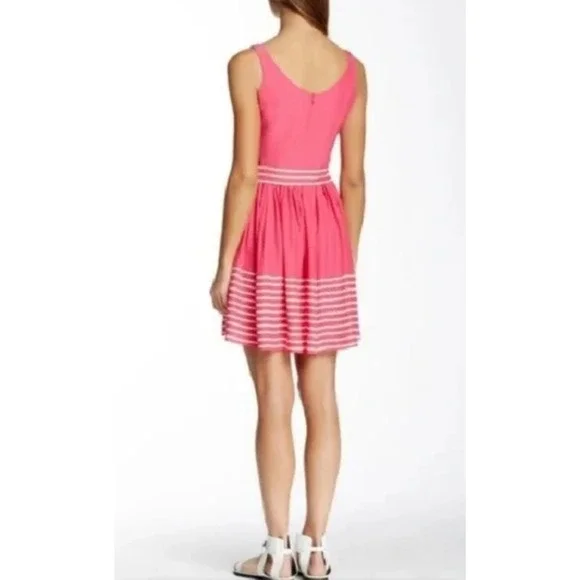 Amanda Uprichard Pink Striped Dress - Picture 2 of 12